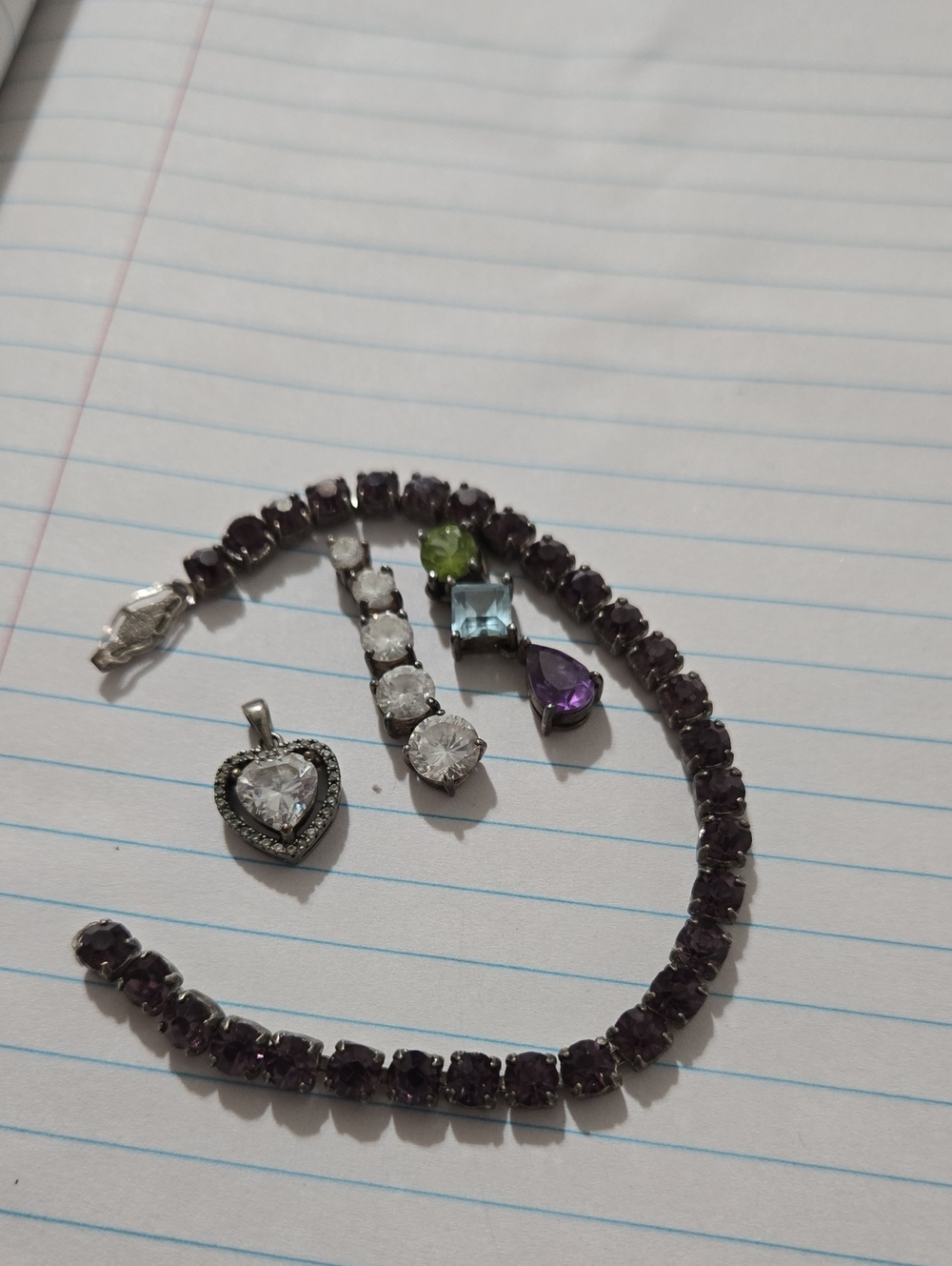 Sterling Silver 925 Mixed Earrings, Rings & Bracelet LOT